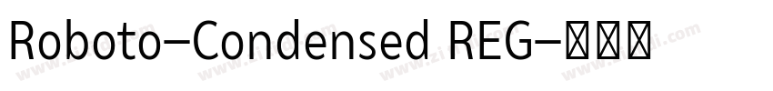 Roboto-Condensed REG字体转换